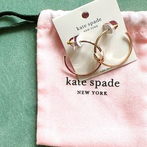 Kate Spade Hoops | ROSE GOLD | Every day cubic zirconia